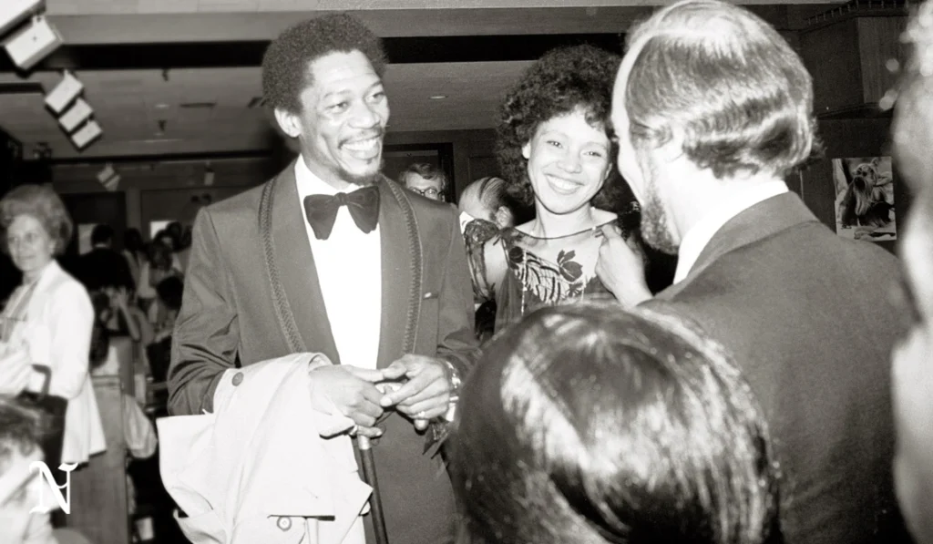 Jeanette Adair Bradshaw and Morgan Freeman