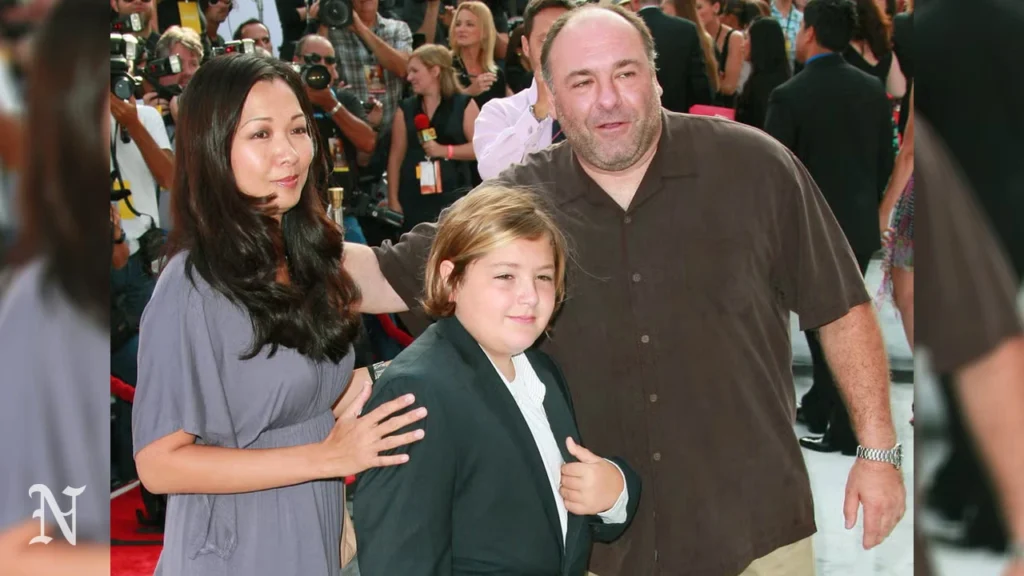 James Gandolfini with his wife Deborah Lin and son, Michael