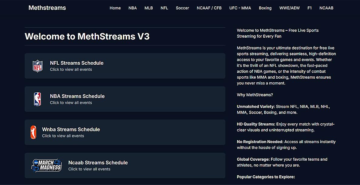 Best Features of MethStreams