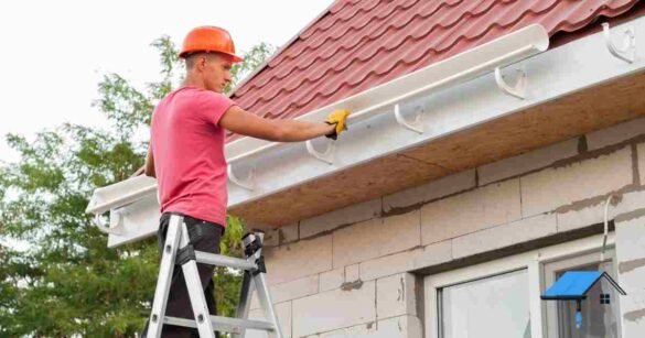 Gutter Installation in Fall