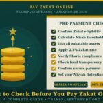 What to Check Before You Pay Zakat Online